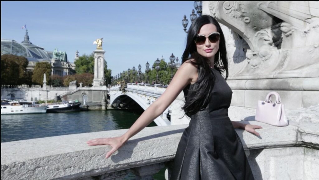 Diala Makki on location in Paris during Fashion Diaries