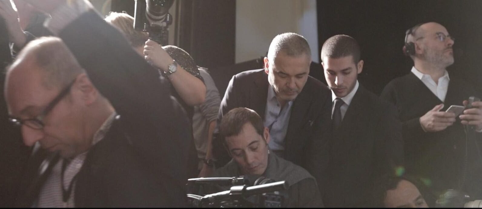 Camera team working during the production of Fashion Diaries