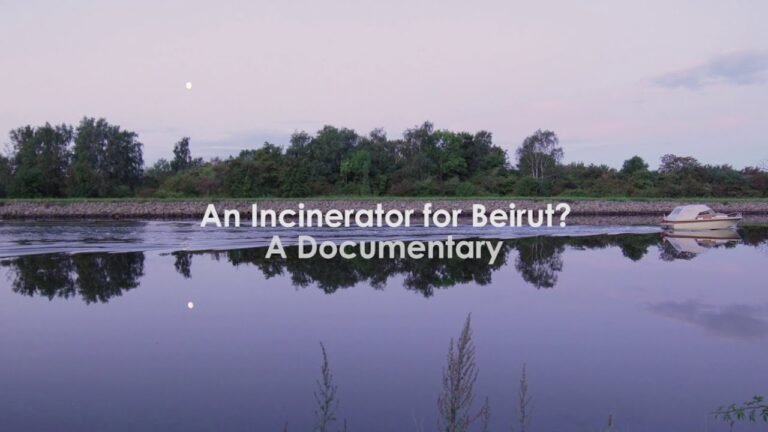 Film still from An Incinerator for Beirut? environmental documentary